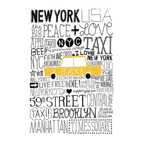 Iconic Taxi - Large Notebook