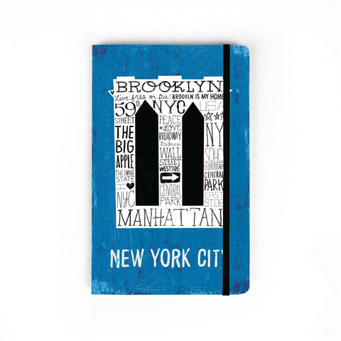 Iconic Brooklyn Bridge - Large Notebook