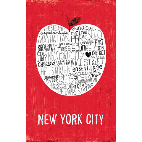 Big Apple NYC RED - Large Notebook