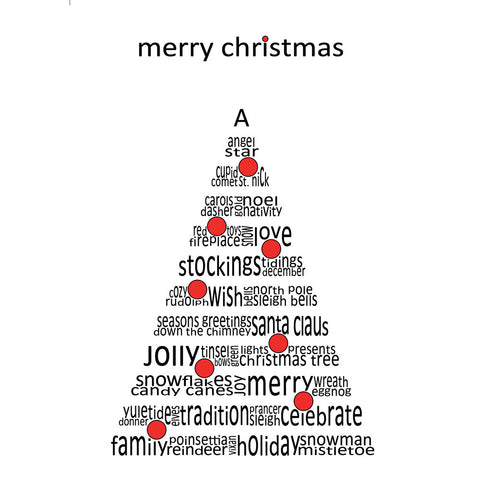 Christmas Tree Word Art