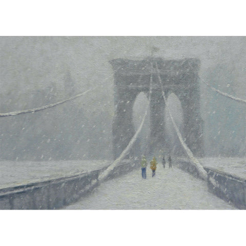 Snowy Brooklyn Bridge